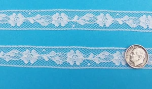 Inserción de encaje de algodón de reliquia francesa 5/8" blanco moda/artesanía/muñeca encaje 176/965 - Imagen 1 de 1