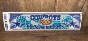 Vintage Dallas Cowboys Super Bowl XXX Champions WinCraft NFL Sticker 11.5" NEW - Picture 1 of 1