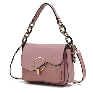 MKF Collection Fanta Croc Shoulder Handbag Vegan Leather Women by Mia K - Picture 1 of 6