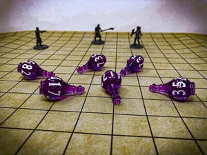 D&D Trankwürfel D8 6er Set - King of Tränke Kickstarter - Bild 1 von 2