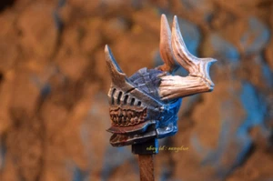 Cabeza Casco Caballero Mordedor 1/6 Personalizado Accesorios Sin Plataforma - Imagen 1 de 7