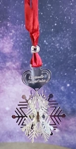 Vintage 1986 Christofle Noël Schneeflocke Ornament Weihnachten - Bild 1 von 15