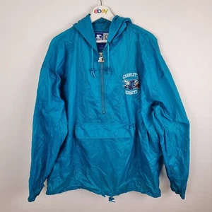 Charlotte Hornets Starter Pullover Chaqueta de Lluvia Para Hombres Talla XL NBA Baloncesto - Imagen 1 de 5