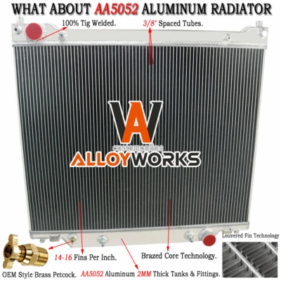 For 1997-2014 13 Ford E-150 E-250 E-350 E-450 Super Duty Aluminum 3 Row Radiator Foto 1 de 4