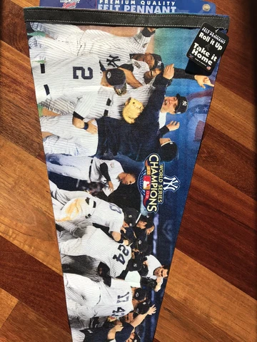 New York Yankees 2009 WORLD SERIES CHAMPIONS XL Premium Felt Collector PENNANT Cover