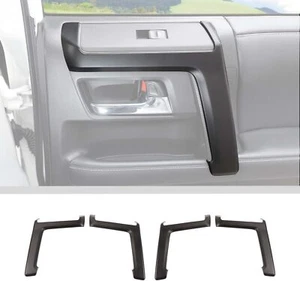 4PCS Matte Black Interior Door Armrest Handle Cover Trim Kit For 4runner 2010+ - Picture 1 of 11