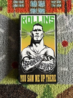 RARE! Henry Rollins, You Saw Me Up There (VHS, 1998) Spoken Word, Hard Edge - Image 1 of 4