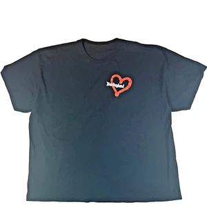 Banksy Banksyland Heart Black T-shirt Size 3X 2024 graffiti street art wear - Picture 1 of 4