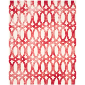 SAFAVIEH Dip Dye DDY675C Handmade Ivory / Red Rug - Picture 1 of 19