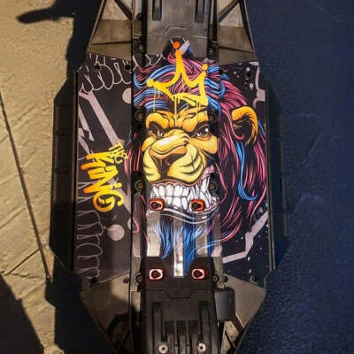 TRAXXAS XMAXX compatible  "THE KING" chassis protector skin - Image 1 of 4