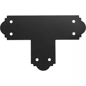 (8)- Simpson Corbata Fuerte 6 X 6 Negro Acero Acentos al aire libre Corbata T Plana APT6 - Imagen 1 de 1
