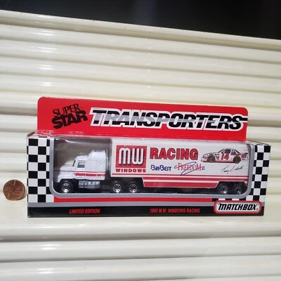 Matchbox #14 TERRY LABONTE MW WINDOWS 1993 MACK Cab CY107 SuperStar Transporter - Image 1 of 4