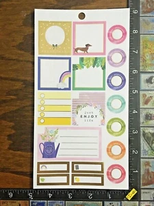 HAPPY ILLUSTRATIONS THEME BY THE HAPPY PLANNER, ONE SHEET PAPER STICKERS #GDL280 - Picture 1 of 2