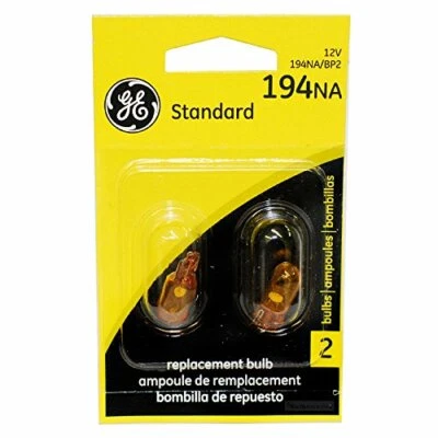 GE 4w 14v 194NA/BP2 T3.25 Miniature Automotive Light Bulb - 2 Light Bulbs - Image 1 of 2