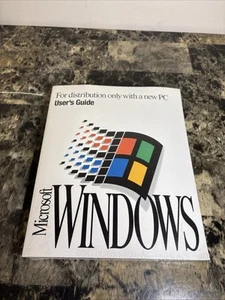 Microsoft Windows Operating System with 3.5" Floppy Disks Sealed Super Rare Vtg - Picture 1 of 8