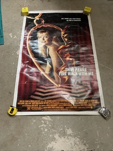 Original TWIN PEAKS FIRE WALK WITH ME One Sheet Poster - David Lynch 41x37” - Picture 1 of 10
