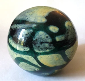 Vintage Multicolor Abstrakte Kunst Glaskugel Kugel Briefbeschwerer (h) - Bild 1 von 7