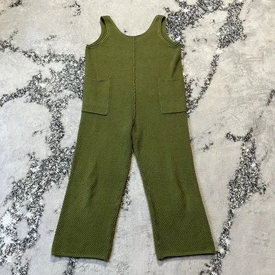 Mono de playa Free People para mujer talla verde oscuro Hailee tejido bolsillos Foto 1 de 4