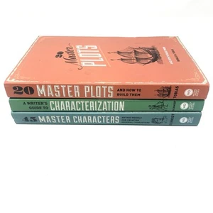 Lot of 3 Books on Writing 20 Master Plots, Guide Characterization 45 Characters - Bild 1 von 3
