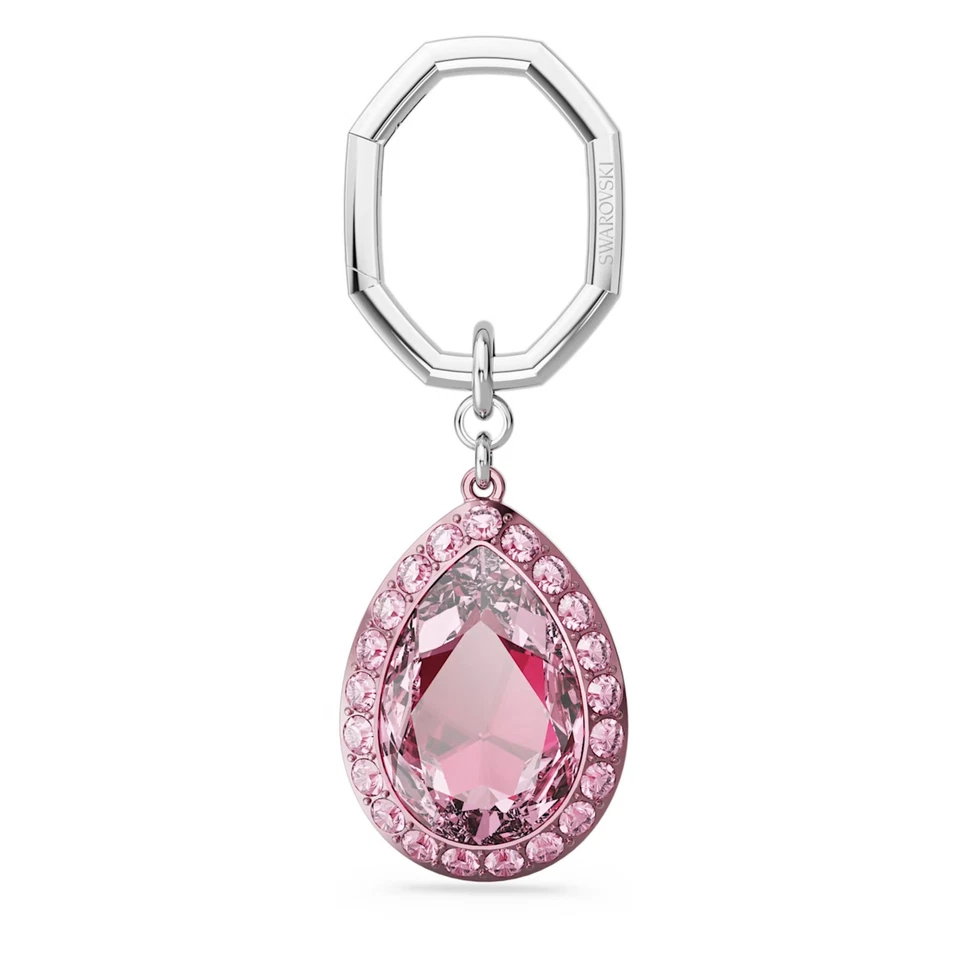 Swarovski Crystal Key Ring Pear Cut Pink 5666646