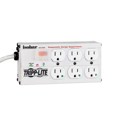 Tripp Lite Isobar Surge Protector Medical Metal 6 Outlet 15' Cord - Image 1 of 4