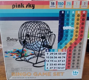 Pink Sky - Deluxe Bingo Game Set, New In Box, Unused, Checked. - Picture 1 of 4
