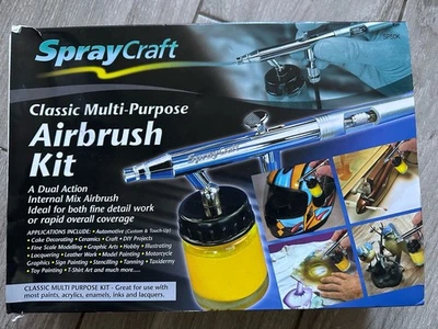 Spraycraft SP50K Classic Multi-Purpose Airbrush Kit -Art, Hobby, Graphic Design - Image 1 of 2