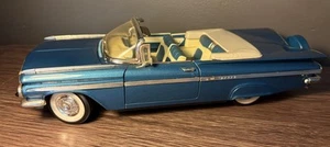 1959 Chevrolet Impala Convertible 1:18 Diecast Car by Road Legends Vintage Blue - Picture 1 of 9