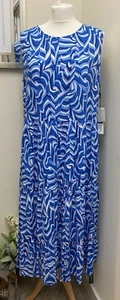 Roman Geo Line Print MIDI Dress Size 16 BNWT - Picture 1 of 2