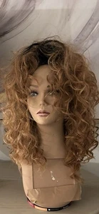 Ombre Sexy Loose Big Curly Wig w/Roots/Synthetic/ Drag - Picture 1 of 5
