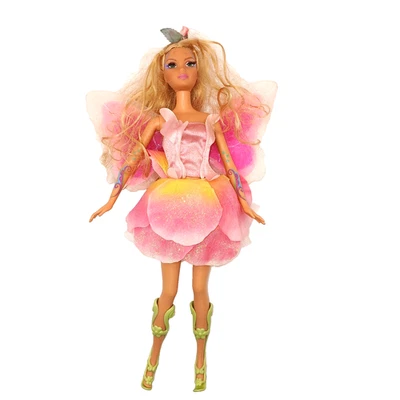 De Colección Barbie Fairytopia Muñeca Elina con Alas Iluminadas Rosa Conjunto Verde Zapatos 2004 Foto 1 de 4