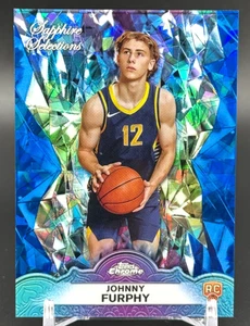 2024-25 Topps Chrome Sapphire Johnny Furphy RC Sapphire Selections SP Pacers - Picture 1 of 2