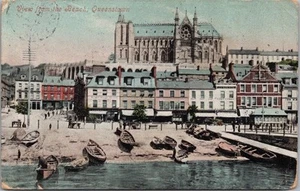1905 COBH, IRLAND Postkarte "Blick vom Strand, Queenstown" Kathedrale Ansicht - Bild 1 von 2