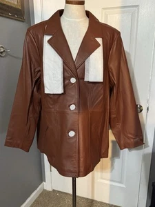 D & Co Denim Company 3XL Leather Jacket - Picture 1 of 8