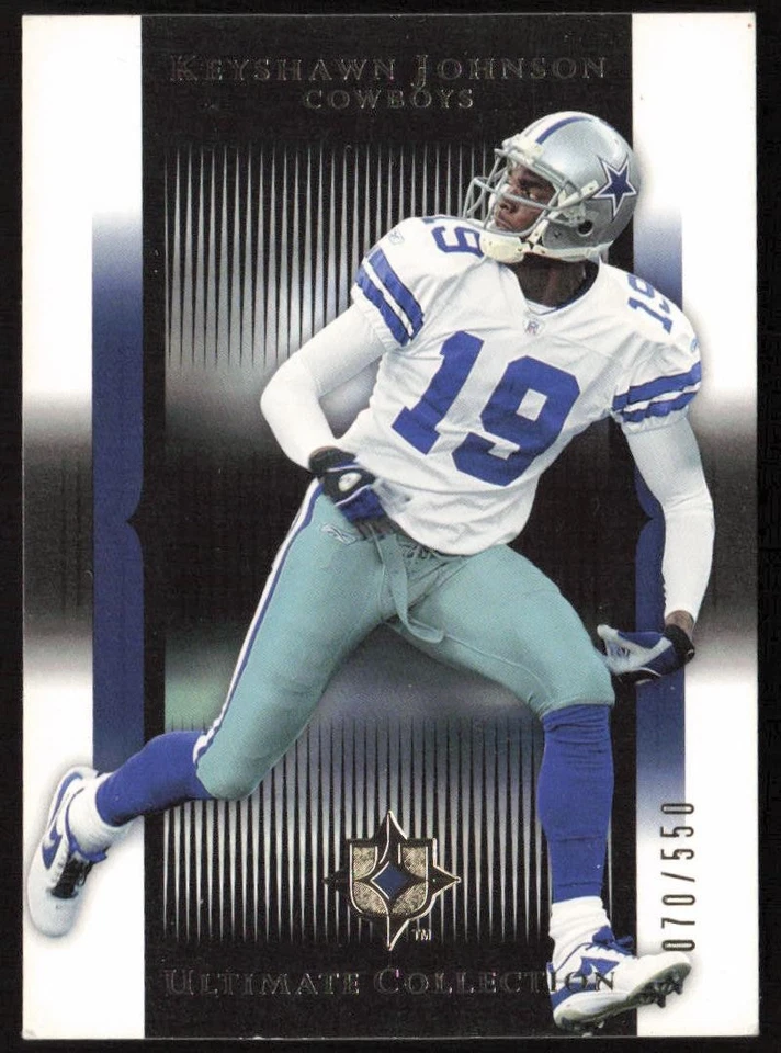 2005 Upper Deck Ultimate Collection #/550 Keyshawn Johnson #25 Cowboys - Image 1 of 2