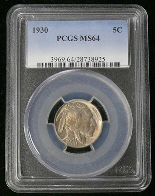1930 MS-64 BUFFALO NICKEL - SEMI KEY DATE - SEE PICTURES - Image 1 of 2