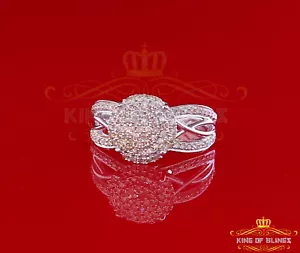 0.50 CT Real Diamond Womens Sterling Silver White Ring Size 7 Square size shape - Picture 1 of 11