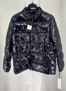 Chaqueta acolchada frontal a presión Calvin Klein para hombre, negra, grande CM152963 - Imagen 1 de 4