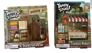 Lotto Miniature Giocattolo Teeny Tinies CHARCUTERIE & FARMS MARKET Mini Food Playset - Foto 1 di 4
