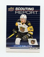 18/19 UPPER DECK CHL SCOUTING REPORT #SR-7 ARTHUR KALIYEV BULLDOGS *62871