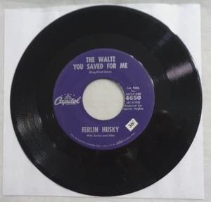Ferlin Husky: The Waltz You Saved Me 1961 Capitol 4650 Scranton N-1/N-2 Press VG - Picture 1 of 4