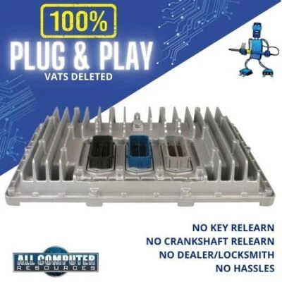 2011 Chevrolet Silverado 6.6L 12641371 ECU ECM PCM Computer VATS DELETE Foto 1 de 4