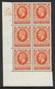 1934 2d controllo incisione Z36 13 punti perf tipo 5 (E/I) NON MONTATO MINT - Foto 1 di 1