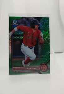 NICK YORKE 2022 Bowman Chrome Green Shimmer Refractor /99 Red Sox #BCP-192 - Picture 1 of 3