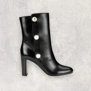 Jimmy Choo Rina 85 Leder Stiefeletten Gr. 38 (8) Neu mit Karton - Bild 1 von 15