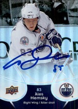 Ales Hemsky Signed Autographed 09/10 Upper Deck Mcdonald's card Edmonton Oilers