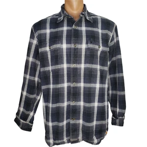 Carhartt Original Fit Hemd Herren XL Heavyweight grau kariert Flanell Pattentaschen - Bild 1 von 8