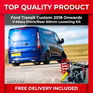 FITS FORD TRANSIT CUSTOM 2018+ V-MAXX SUSPENSION COILOVERS SPRINGS LOWERING KIT