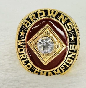 CLEVELAND BROWNS 1964 OLD SCHOOL SIZE 11 CHAMPIONSHIP RING, US SHIP - Picture 1 of 3