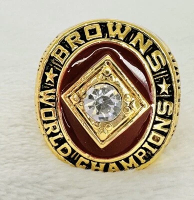 ANILLO DE CAMPEONATO CLEVELAND BROWNS 1964 OLD SCHOOL TALLA 11, ENVÍO A EE. UU. Foto 1 de 3